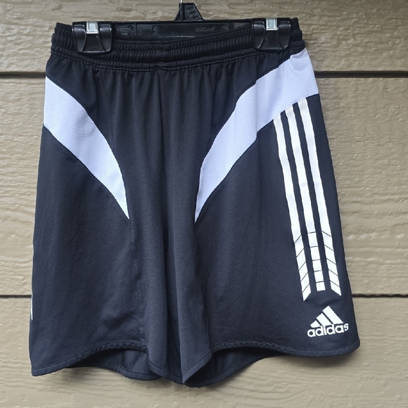 Adidas Climacool Boys Black White Shorts Large L - Picture 1 of 7